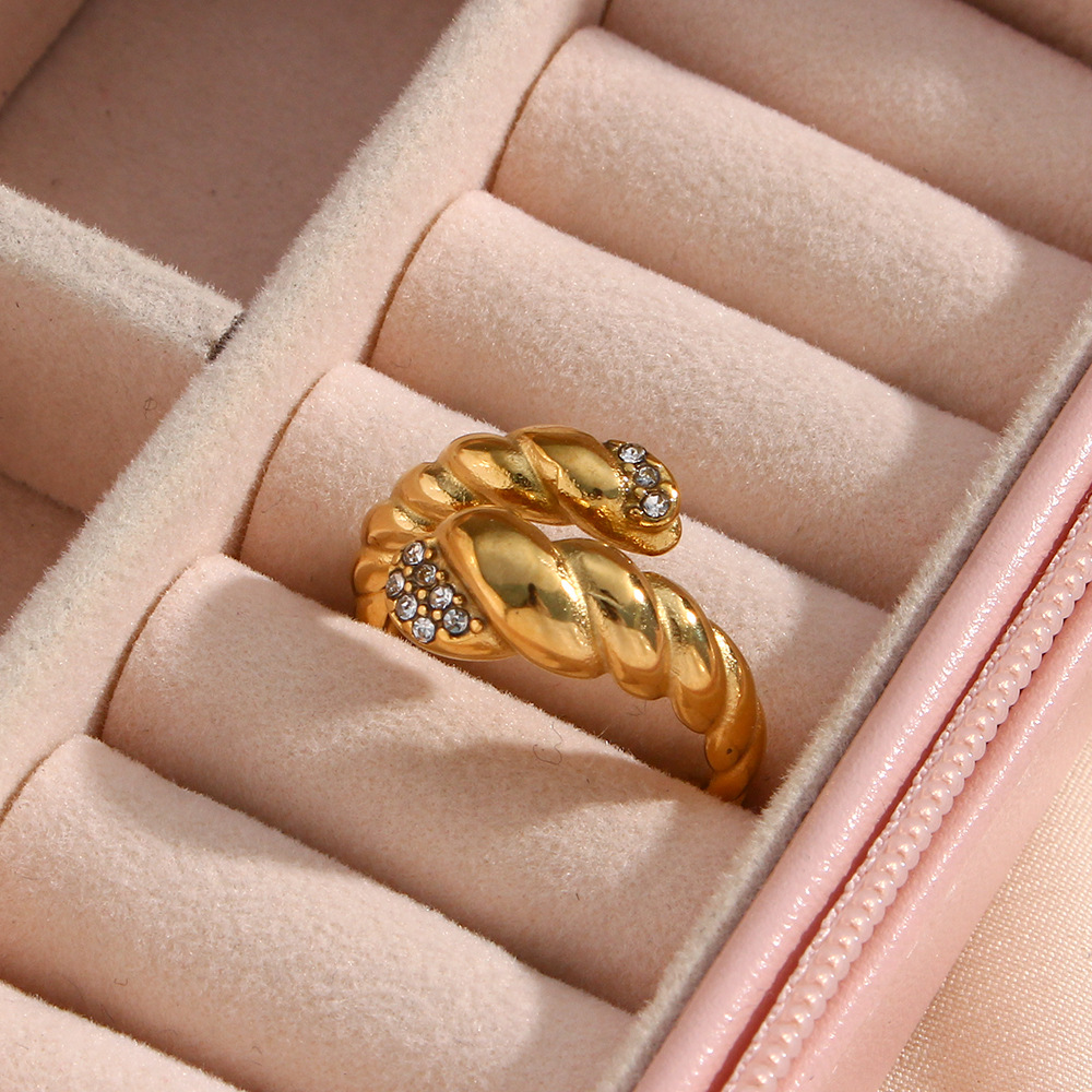 Personalized Stainless Steel Ornament Trendy Fashion Ring 4
