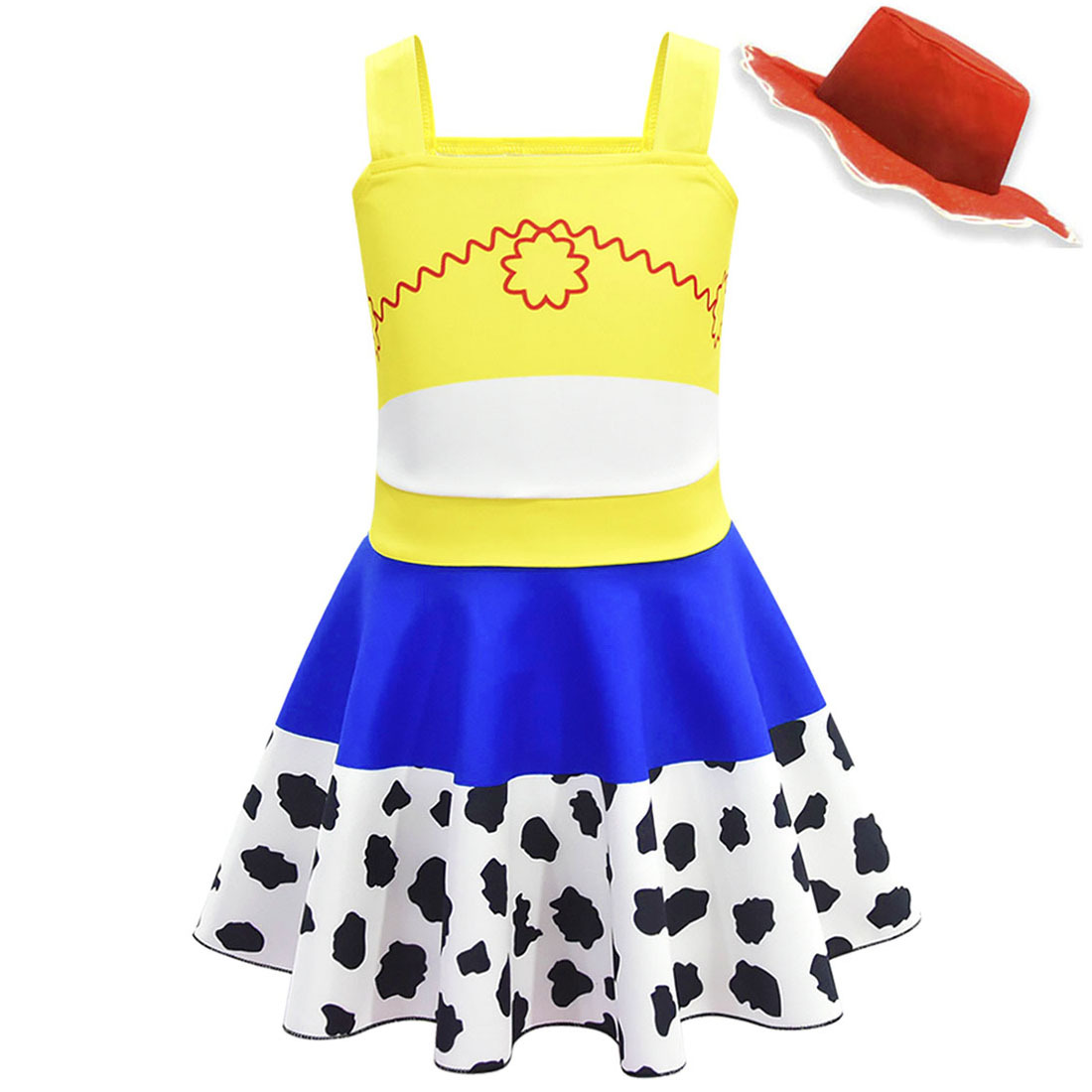 Children's Cartoon Printed Camisole Dress 4