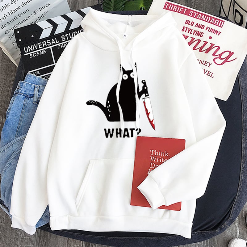 Black Cat Sweatshirt in different colors