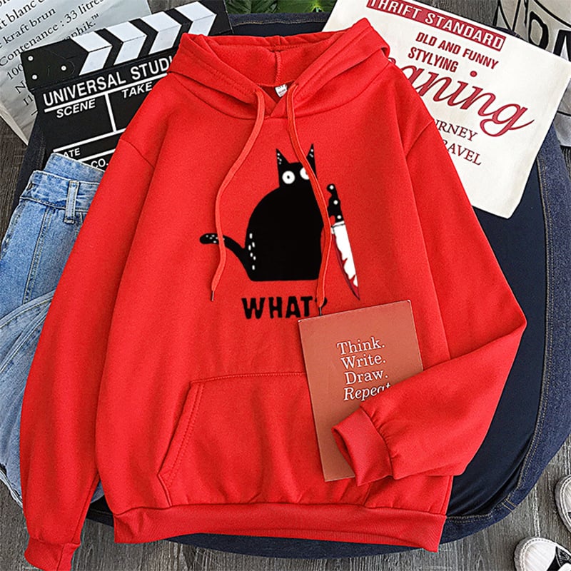 Black Cat Sweatshirt in different colors