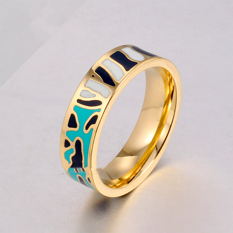 Popular Retro Enamel Ring