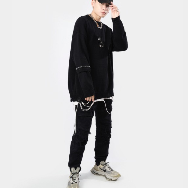 Crew Neck Pullover Sweater 6