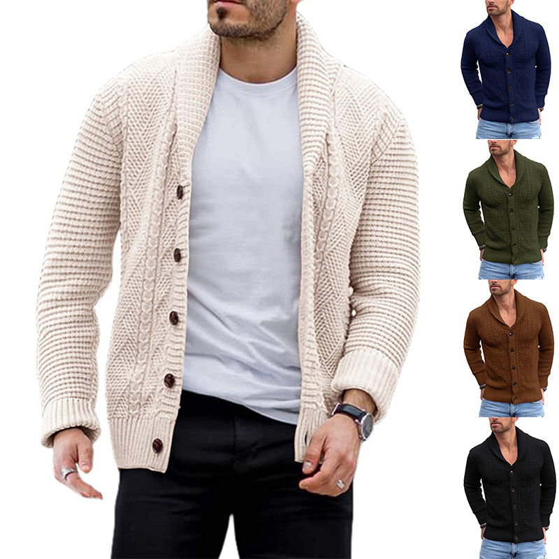 Men's Cardigan Sweater Image 4