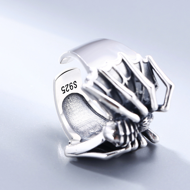 Sterling Silver Men's Spider Ring Image 4