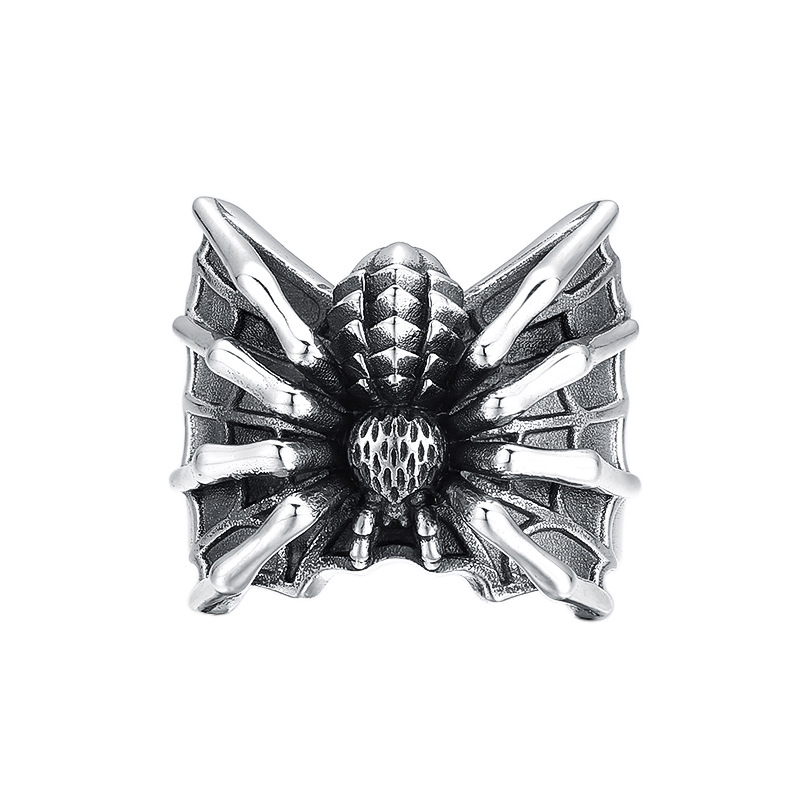 Sterling Silver Men's Spider Ring Image 2