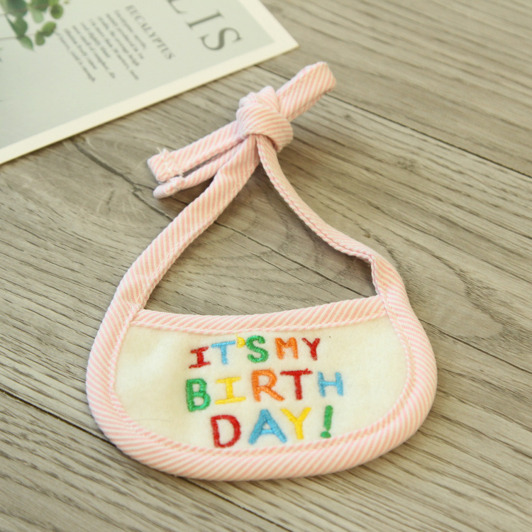 Hand-woven Bib Cat And Dog Bib - 4