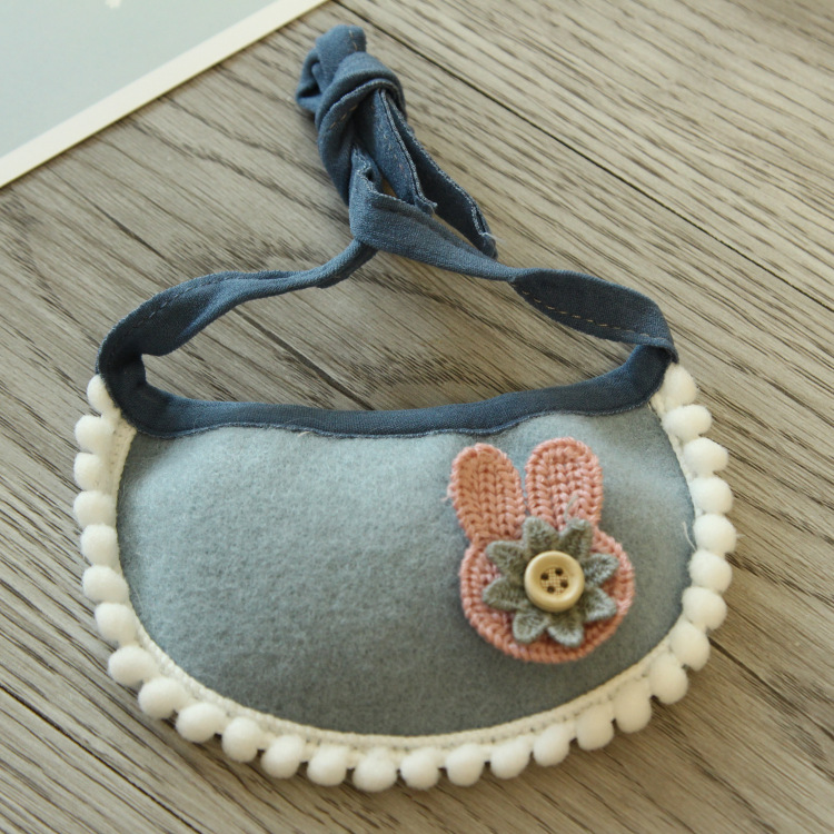 Hand-woven Bib Cat And Dog Bib - 5