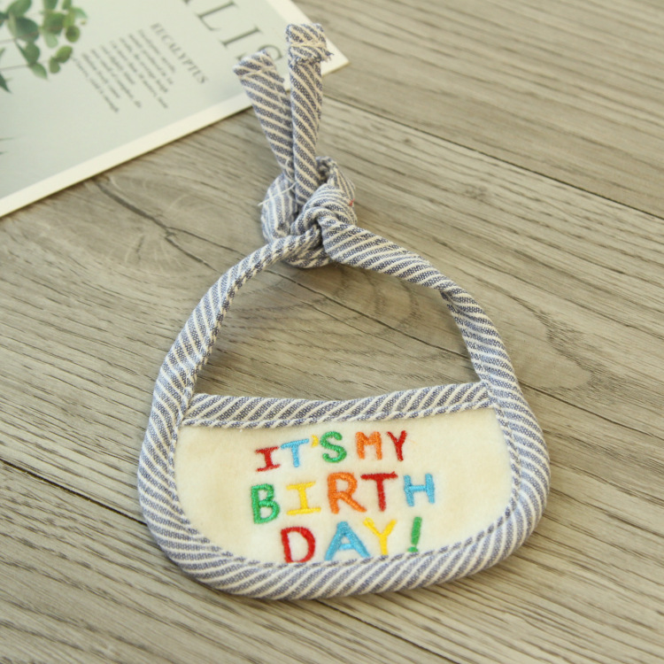 Hand-woven Bib Cat And Dog Bib - 3