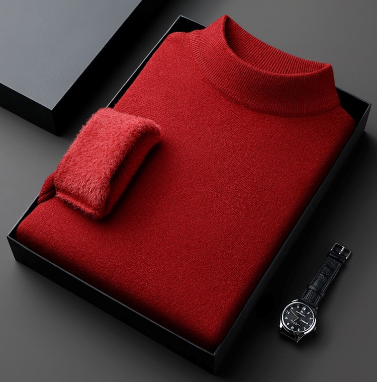 Half-collar Wool Sweater 3