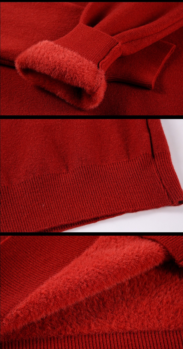Half-collar Wool Sweater 5