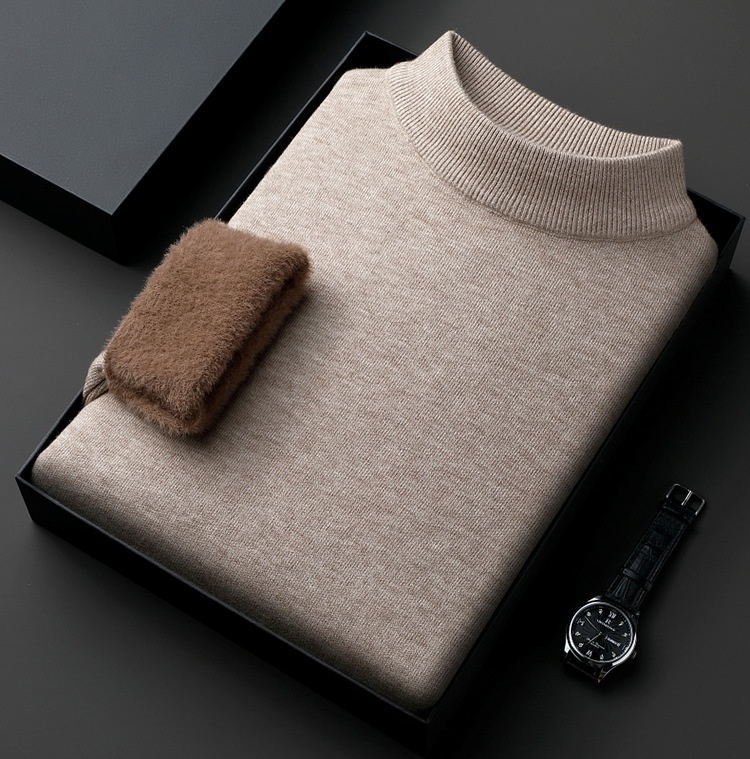 Half-collar Wool Sweater 2