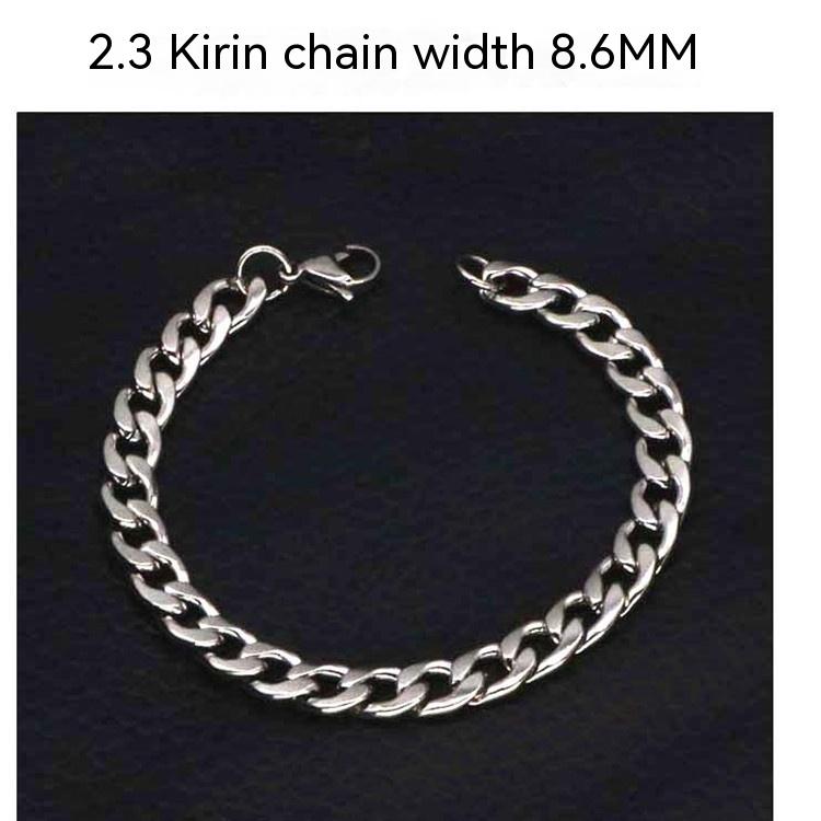 Domineering Men's Hip Hop Titanium Steel Bracelet 3