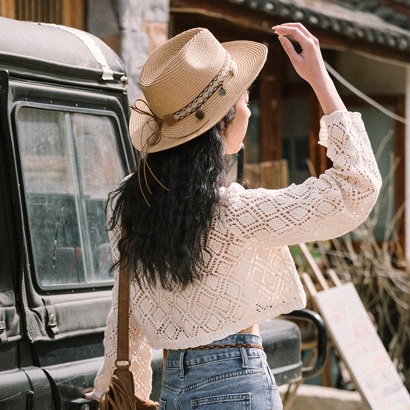 Women's Retro Fashion Cowboy Hat Image 3