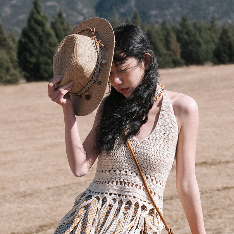 Women's Retro Fashion Cowboy Hat Image 1