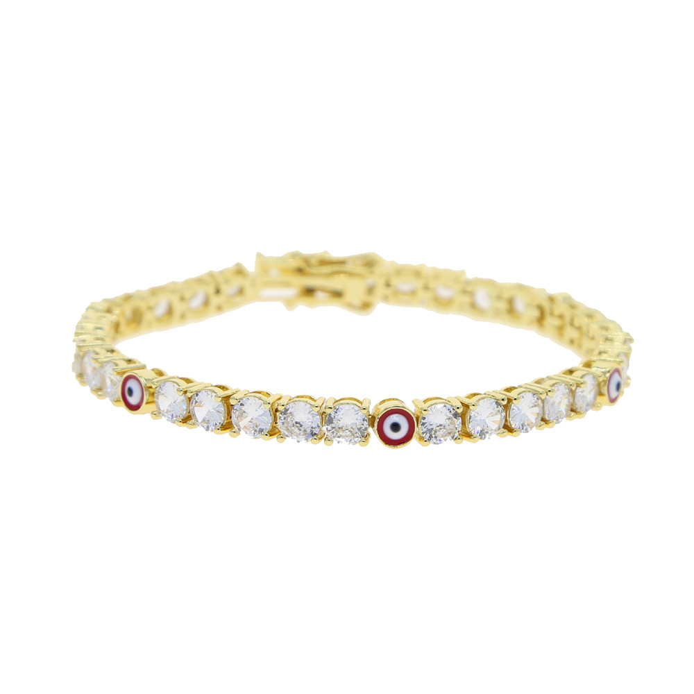 Zircon Eye Tennis Chain Bracelet 10