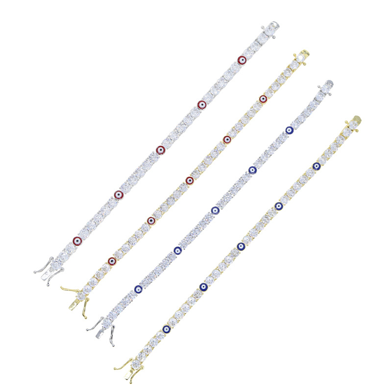Zircon Eye Tennis Chain Bracelet 12