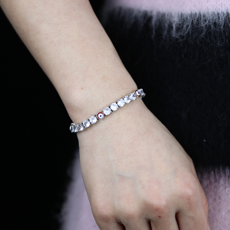 Zircon Eye Tennis Chain Bracelet 5