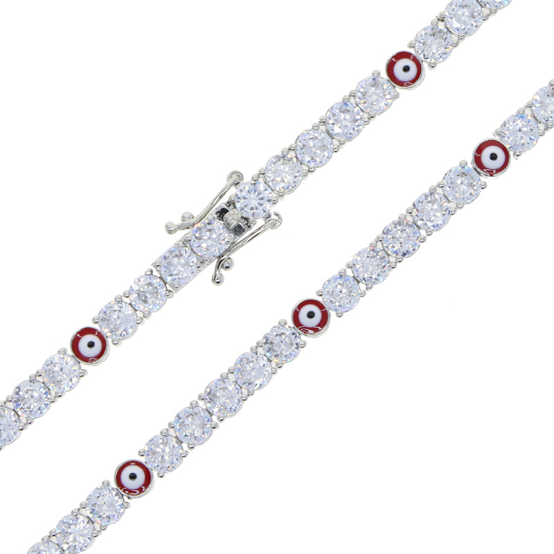 Zircon Eye Tennis Chain Bracelet 13