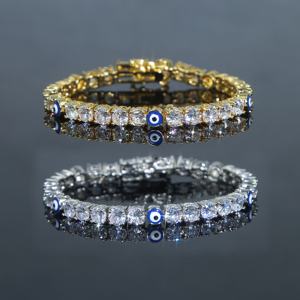 Zircon Eye Tennis Chain Bracelet 1