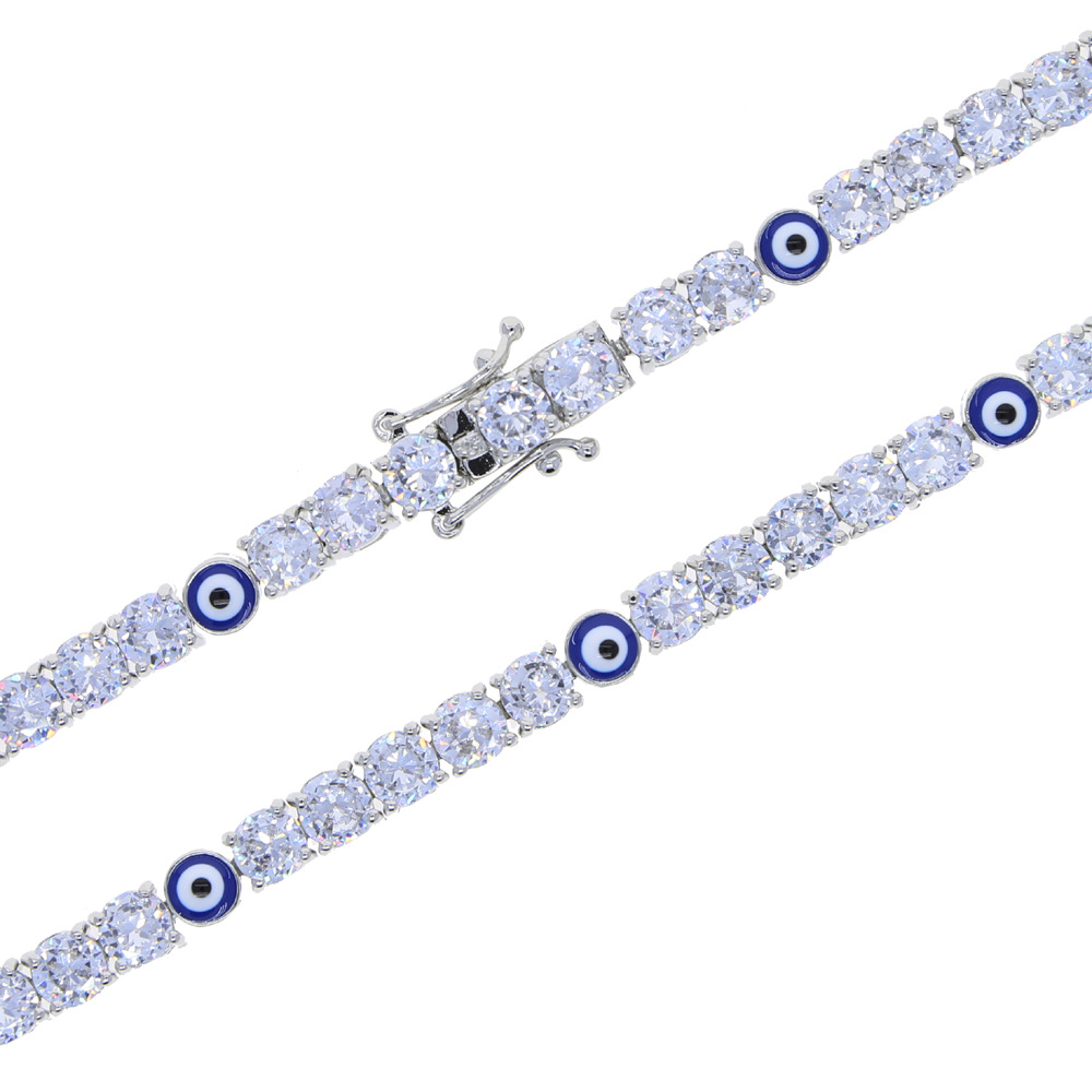 Zircon Eye Tennis Chain Bracelet 14