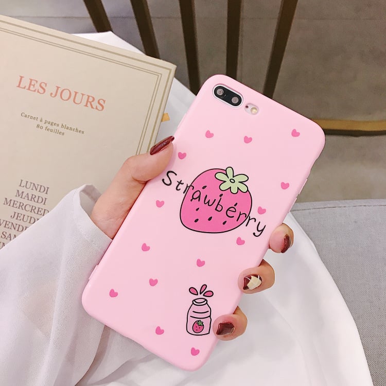 Strawberry Milk Phone Case Image 4