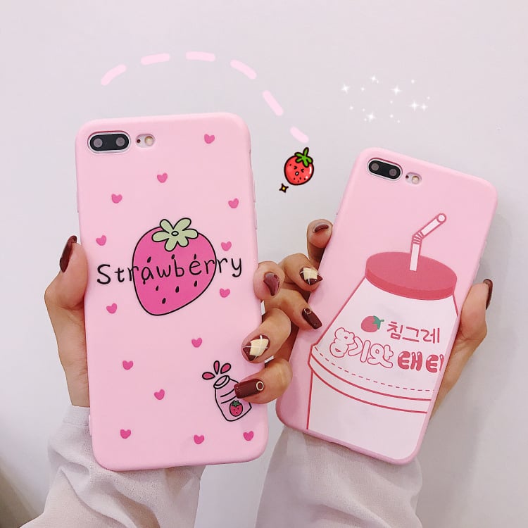 Strawberry Milk Phone Case Image 1