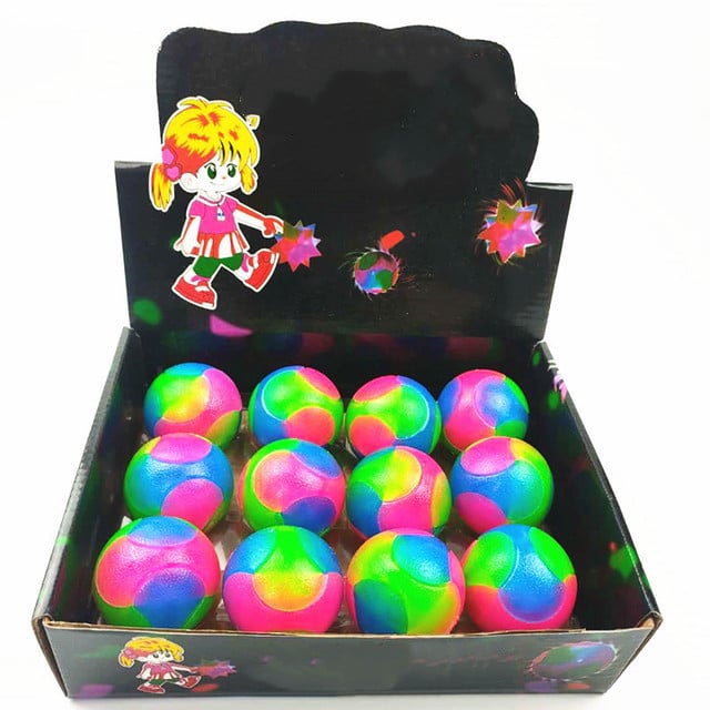 Small frosted three-color ball