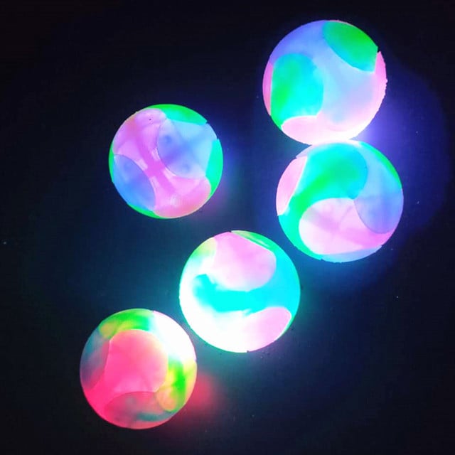 Large frosted three-color ball