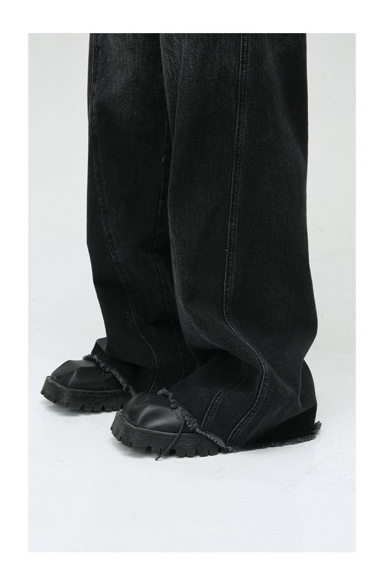 American Street Patchwork Design Jeans - Image 12