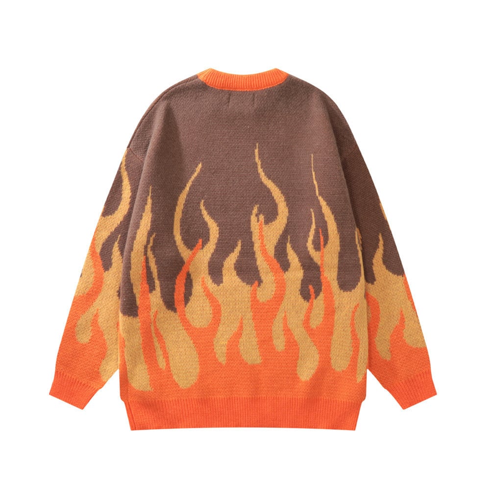Hip Hop Knitted Sweater - Vintage Pattern