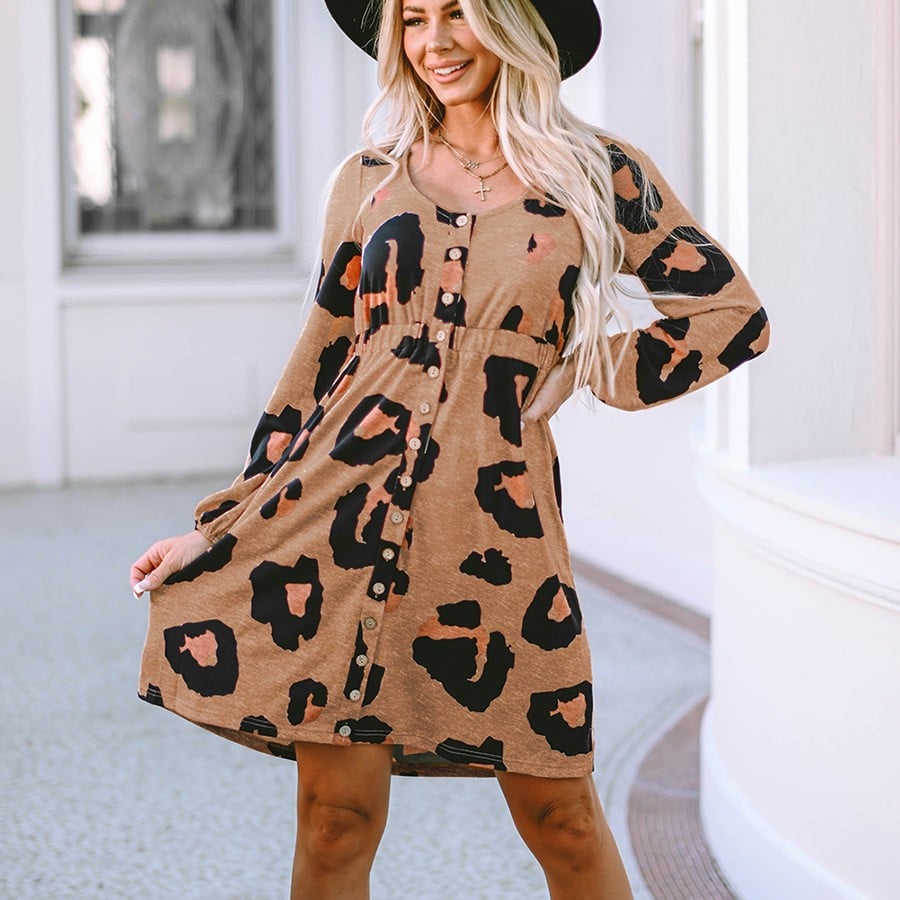 Casual Loose Knee-length Short Skirt - Close-Up