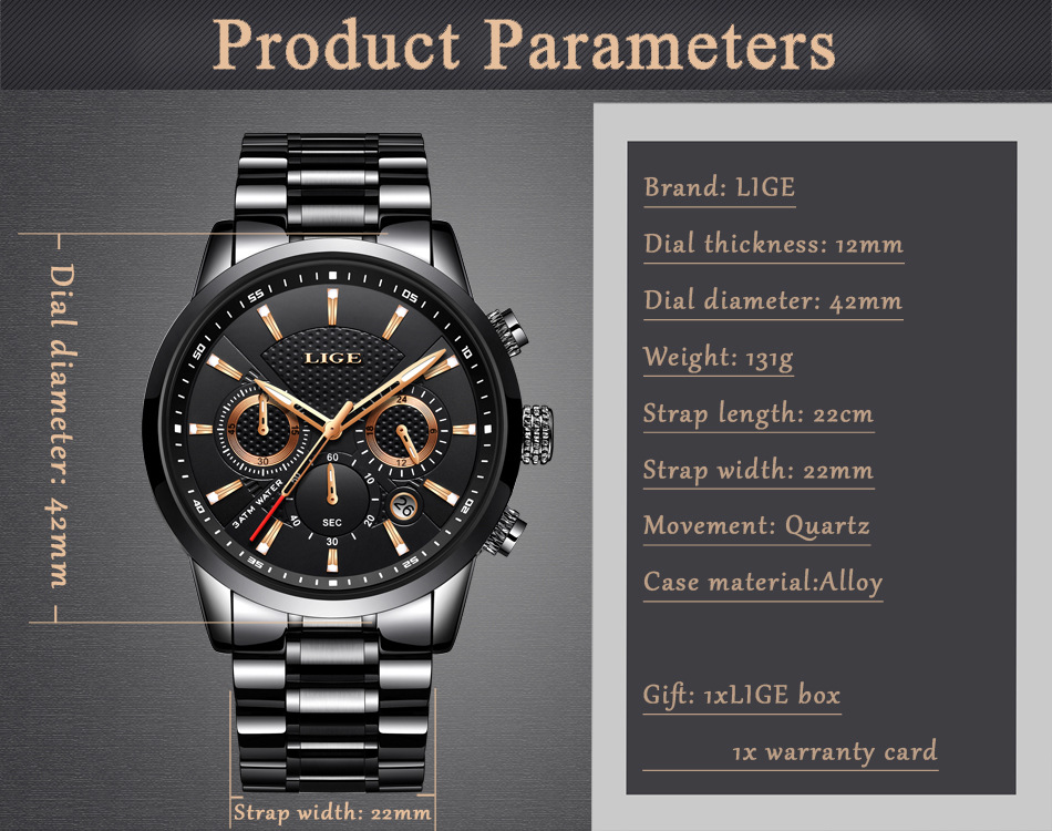 Men Fashion Sport Quartz Clock