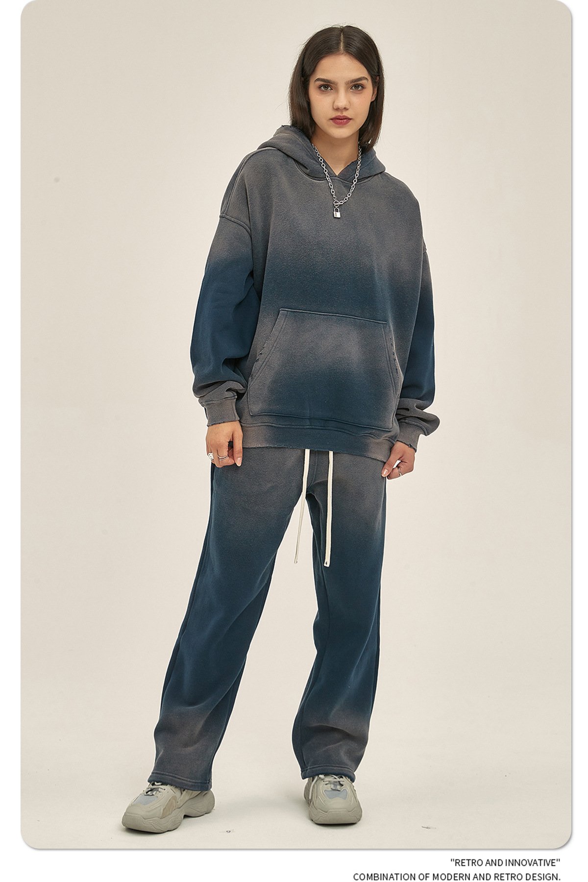 Trendy hooded sweater