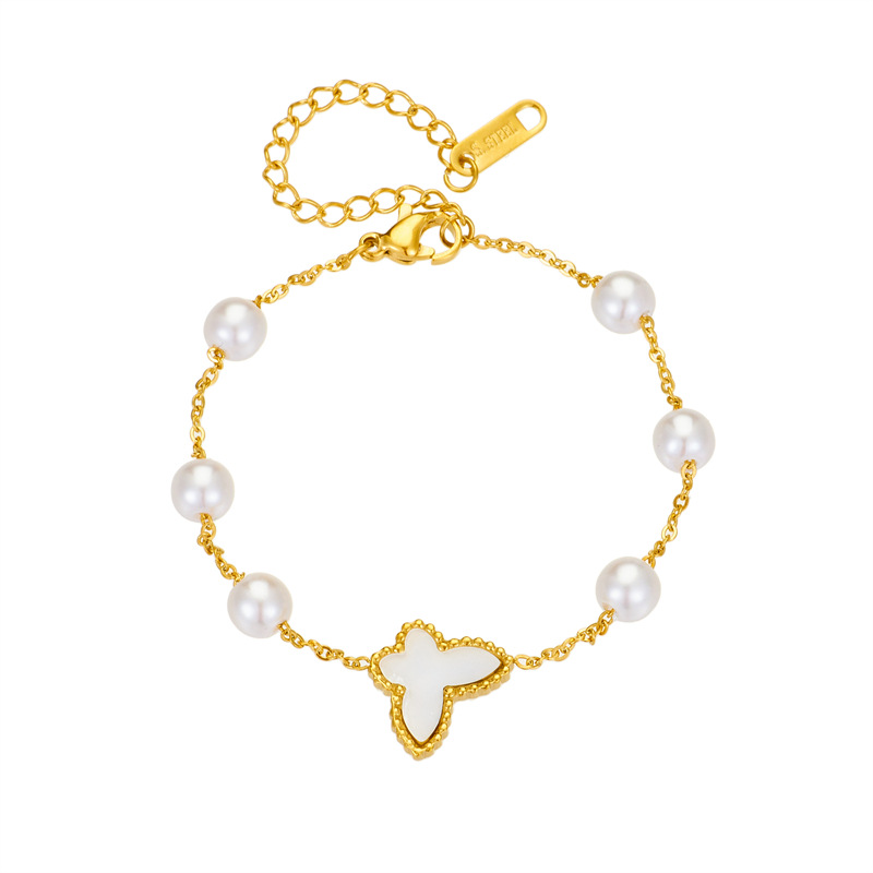 Butterfly Pearl Bracelet 1