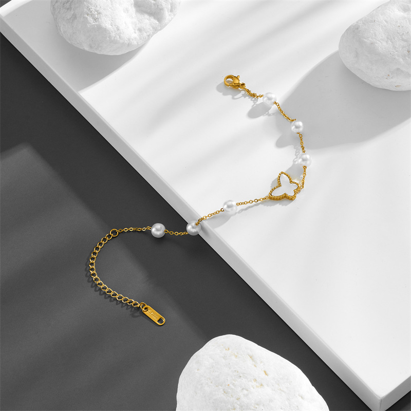 Butterfly Pearl Bracelet 2