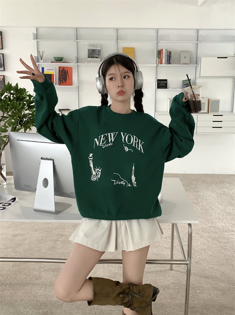 Fashionable Printed Sweater