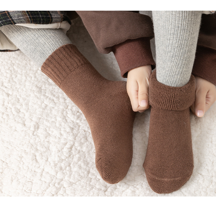 Children Extra Thick Fluffy Loop Socks 14