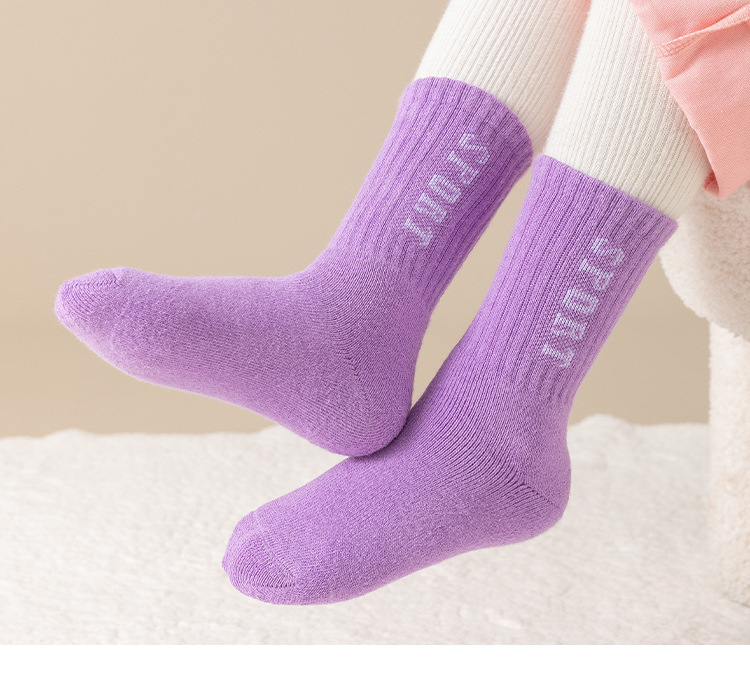 Children Extra Thick Fluffy Loop Socks 21
