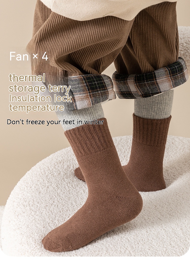 Children Extra Thick Fluffy Loop Socks 12