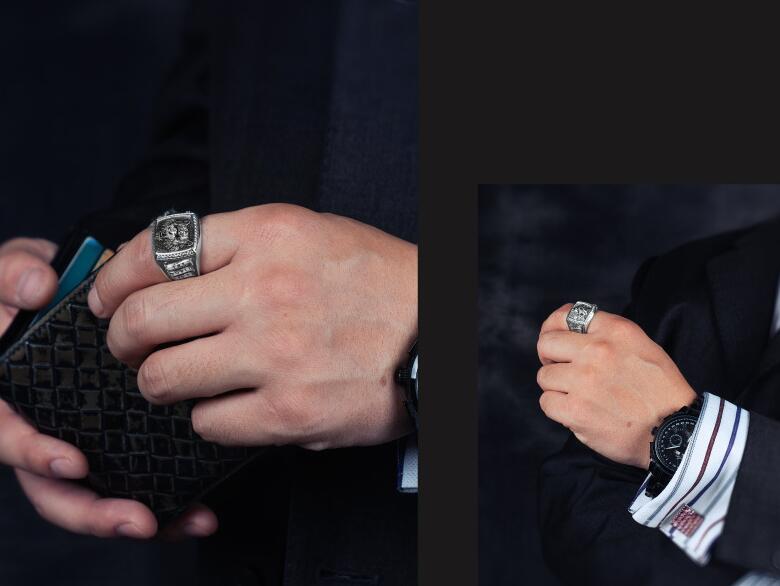 Ethnic Style Chinese Zodiac Tiger Ring - Lifestyle Image