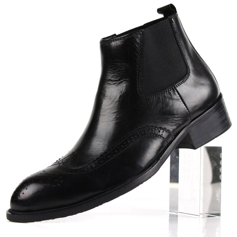 Black Cowhide Boots