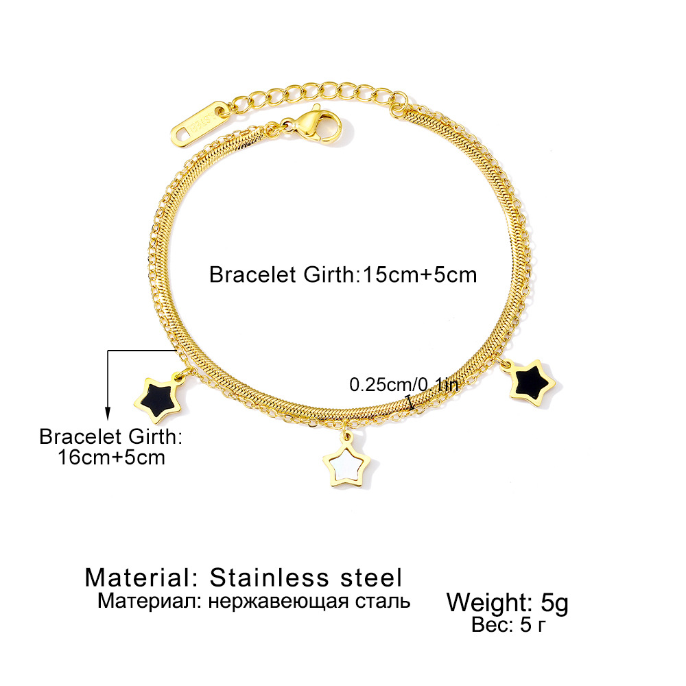 Five-pointed Star Stainless Steel Bracelet 2
