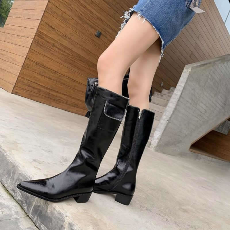 Pointed Retro Boots Image 6