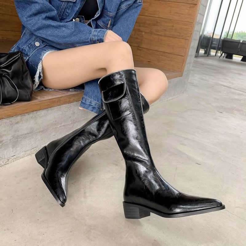 Pointed Retro Boots Image 7