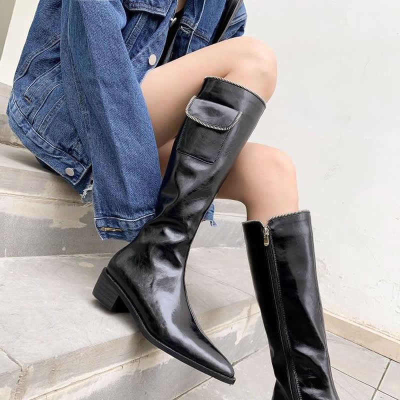 Pointed Retro Boots Image 3