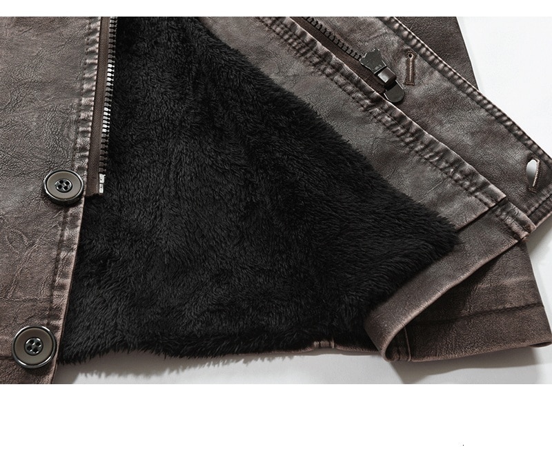Leather Jacket Casual Style