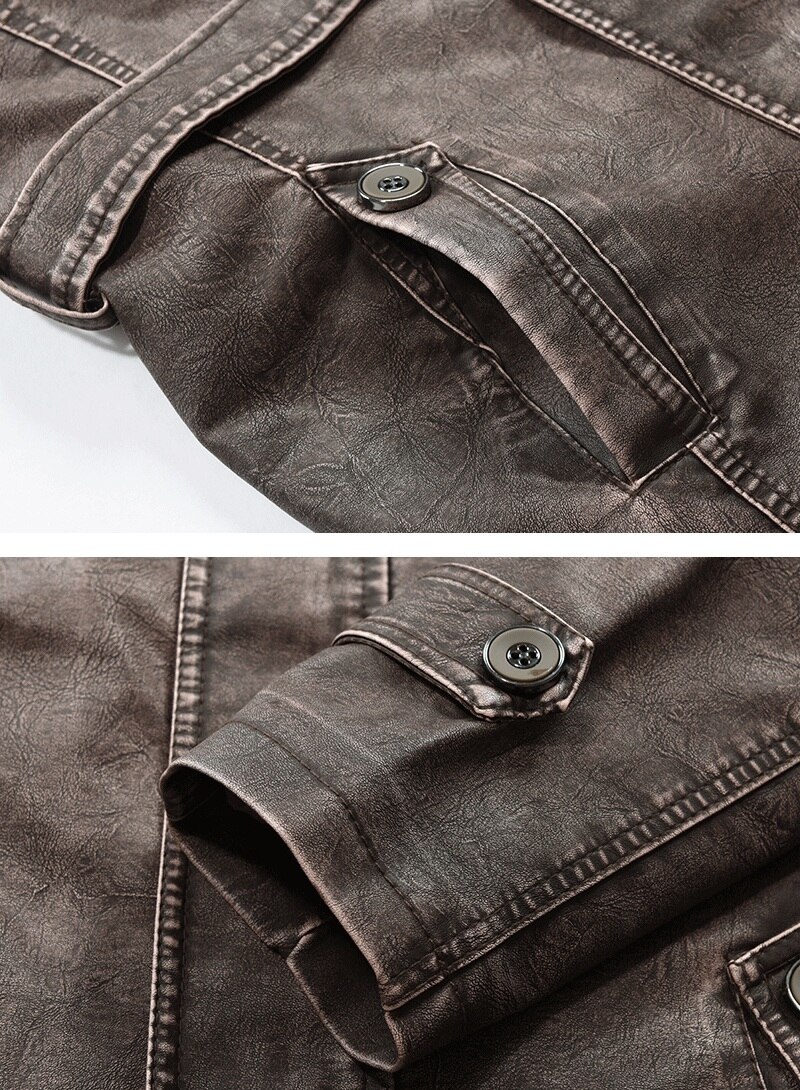 Leather Jacket Front View
