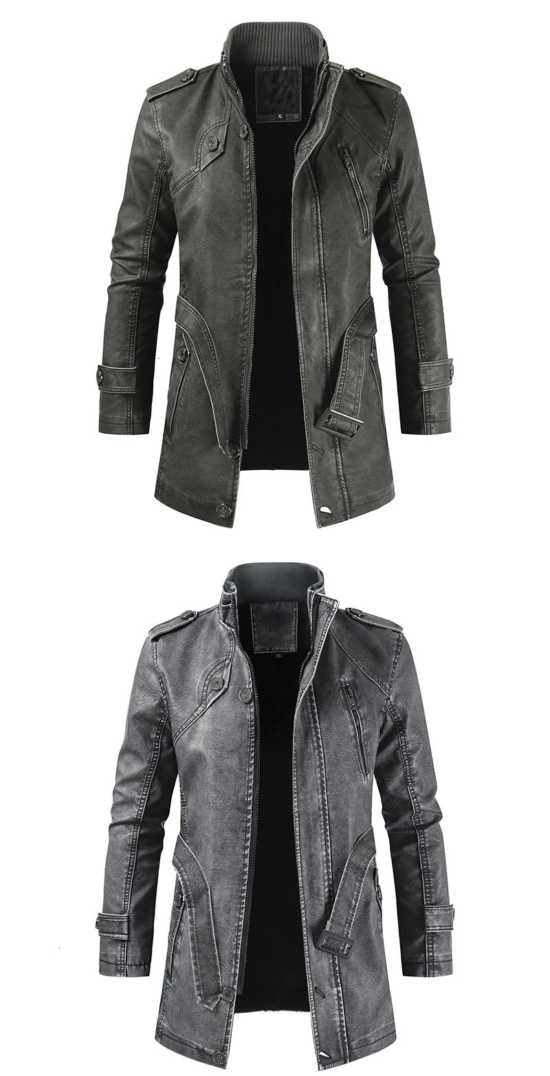 Leather Jacket Back View