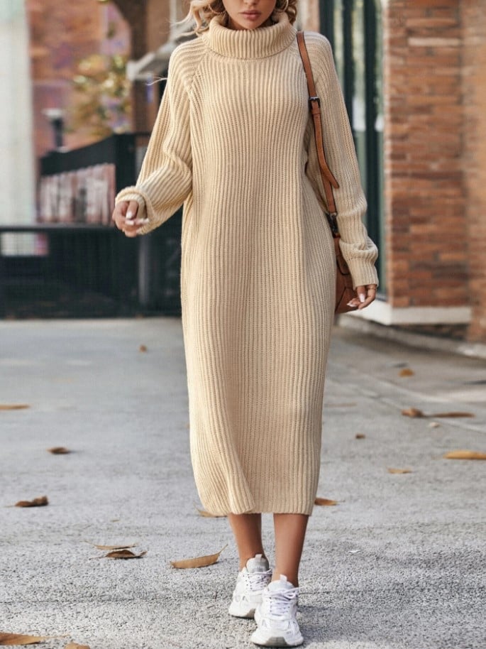Woolen Dress in Black