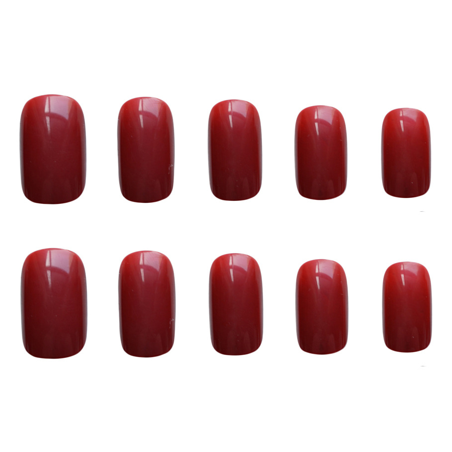 Jelly Red Fake Nails Image 4
